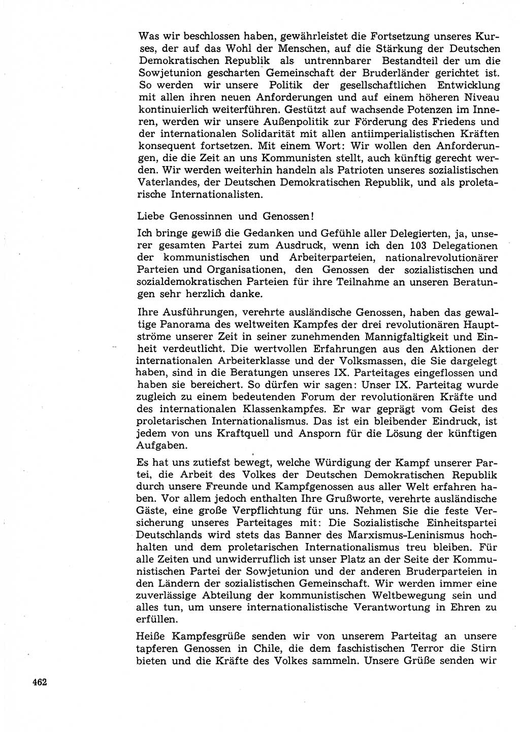 Neuer Weg (NW), Organ des Zentralkomitees (ZK) der SED (Sozialistische Einheitspartei Deutschlands) für Fragen des Parteilebens, 31. Jahrgang [Deutsche Demokratische Republik (DDR)] 1976, Seite 462 (NW ZK SED DDR 1976, S. 462)