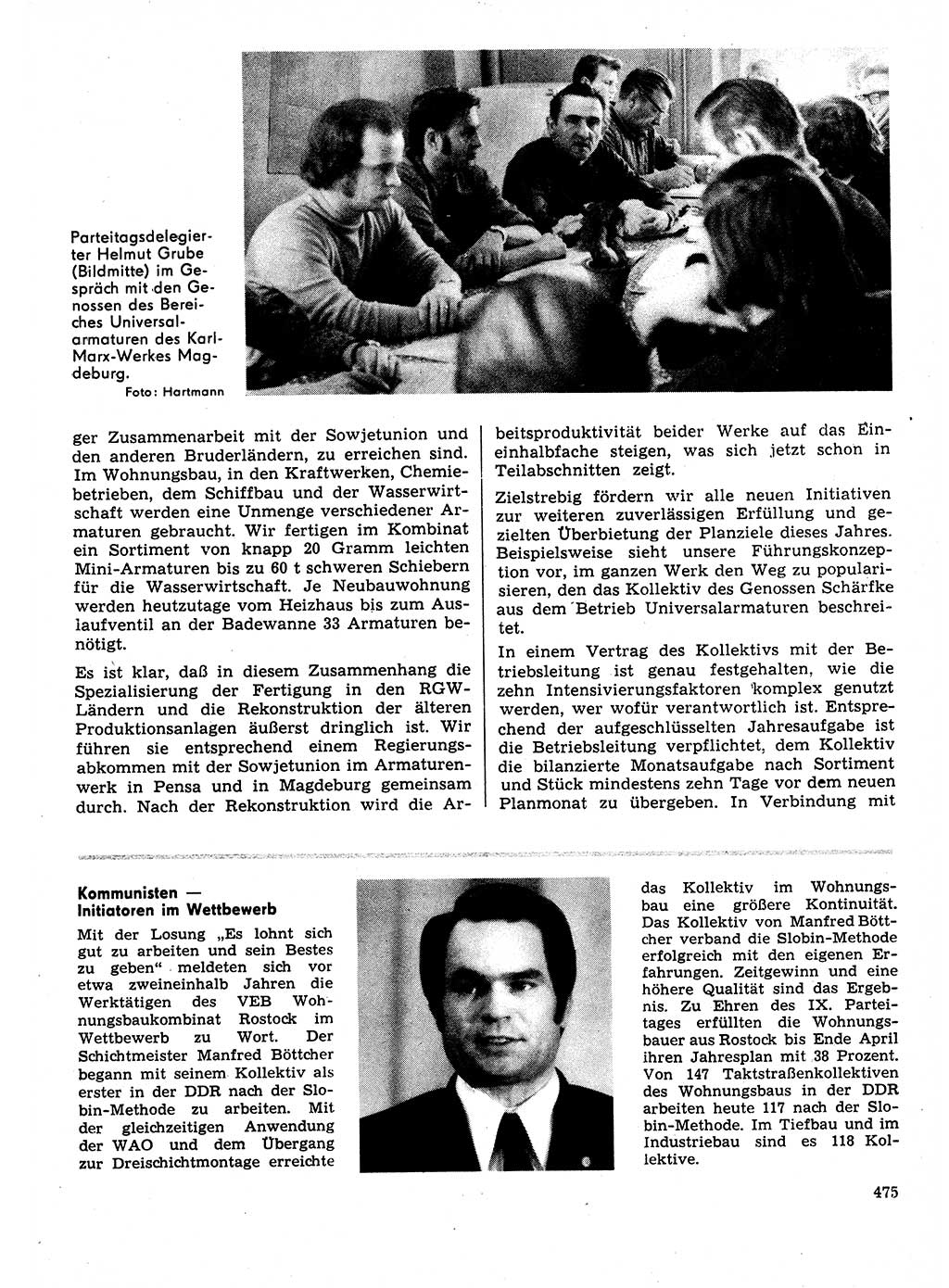 Neuer Weg (NW), Organ des Zentralkomitees (ZK) der SED (Sozialistische Einheitspartei Deutschlands) für Fragen des Parteilebens, 31. Jahrgang [Deutsche Demokratische Republik (DDR)] 1976, Seite 475 (NW ZK SED DDR 1976, S. 475)