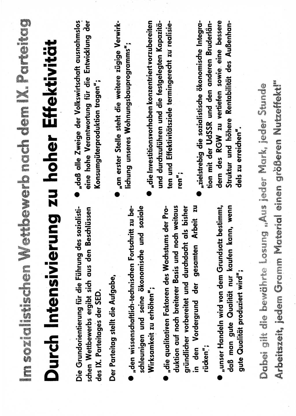 Neuer Weg (NW), Organ des Zentralkomitees (ZK) der SED (Sozialistische Einheitspartei Deutschlands) für Fragen des Parteilebens, 31. Jahrgang [Deutsche Demokratische Republik (DDR)] 1976, Seite 485 (NW ZK SED DDR 1976, S. 485)