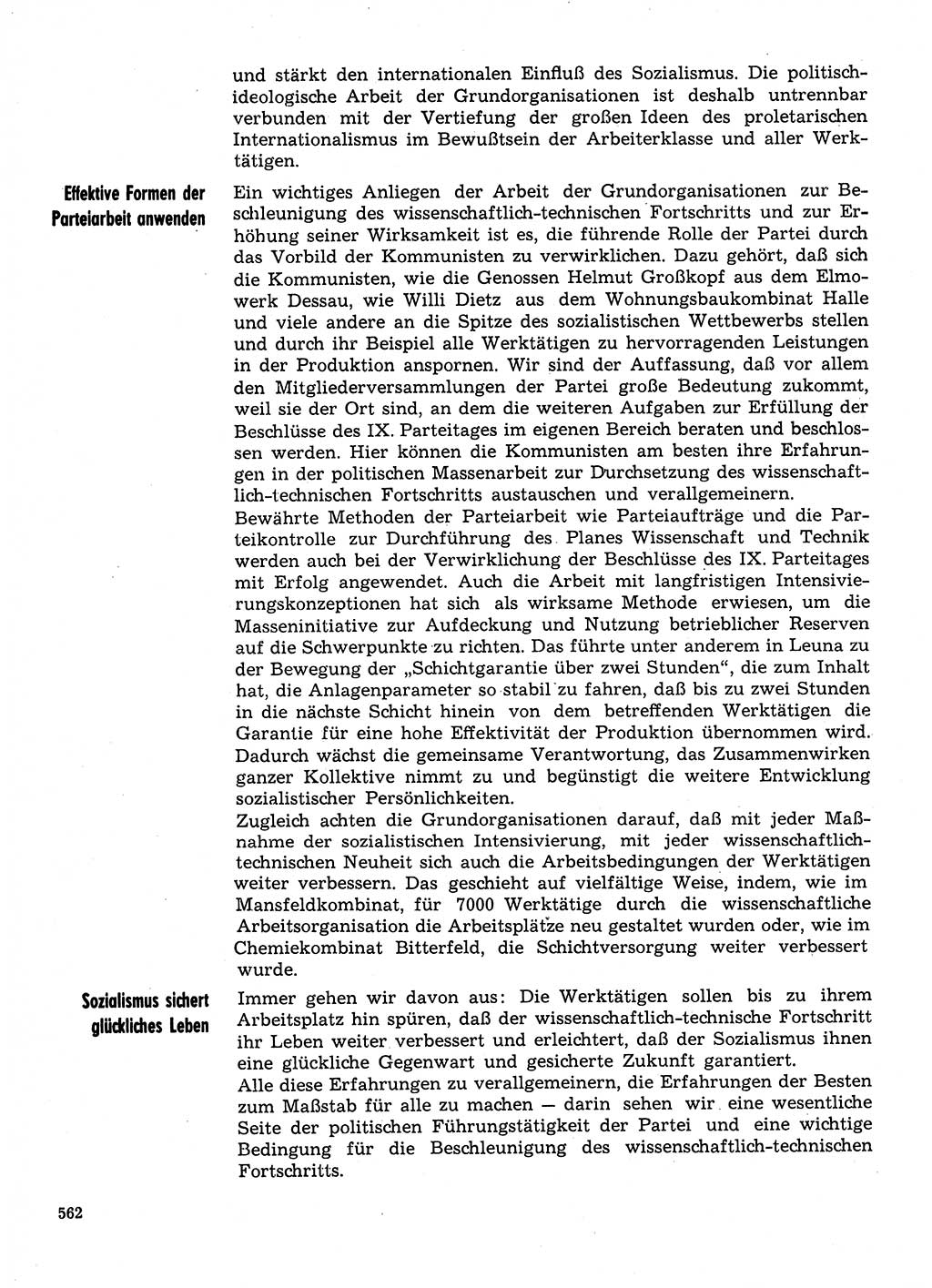 Neuer Weg (NW), Organ des Zentralkomitees (ZK) der SED (Sozialistische Einheitspartei Deutschlands) für Fragen des Parteilebens, 31. Jahrgang [Deutsche Demokratische Republik (DDR)] 1976, Seite 562 (NW ZK SED DDR 1976, S. 562)