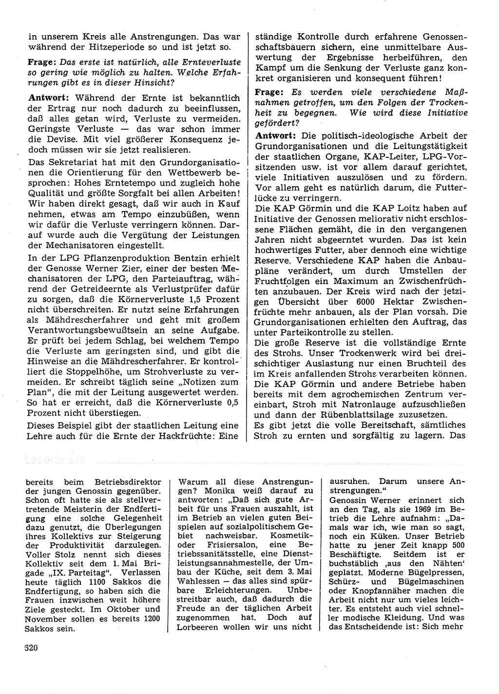 Neuer Weg (NW), Organ des Zentralkomitees (ZK) der SED (Sozialistische Einheitspartei Deutschlands) für Fragen des Parteilebens, 31. Jahrgang [Deutsche Demokratische Republik (DDR)] 1976, Seite 620 (NW ZK SED DDR 1976, S. 620)