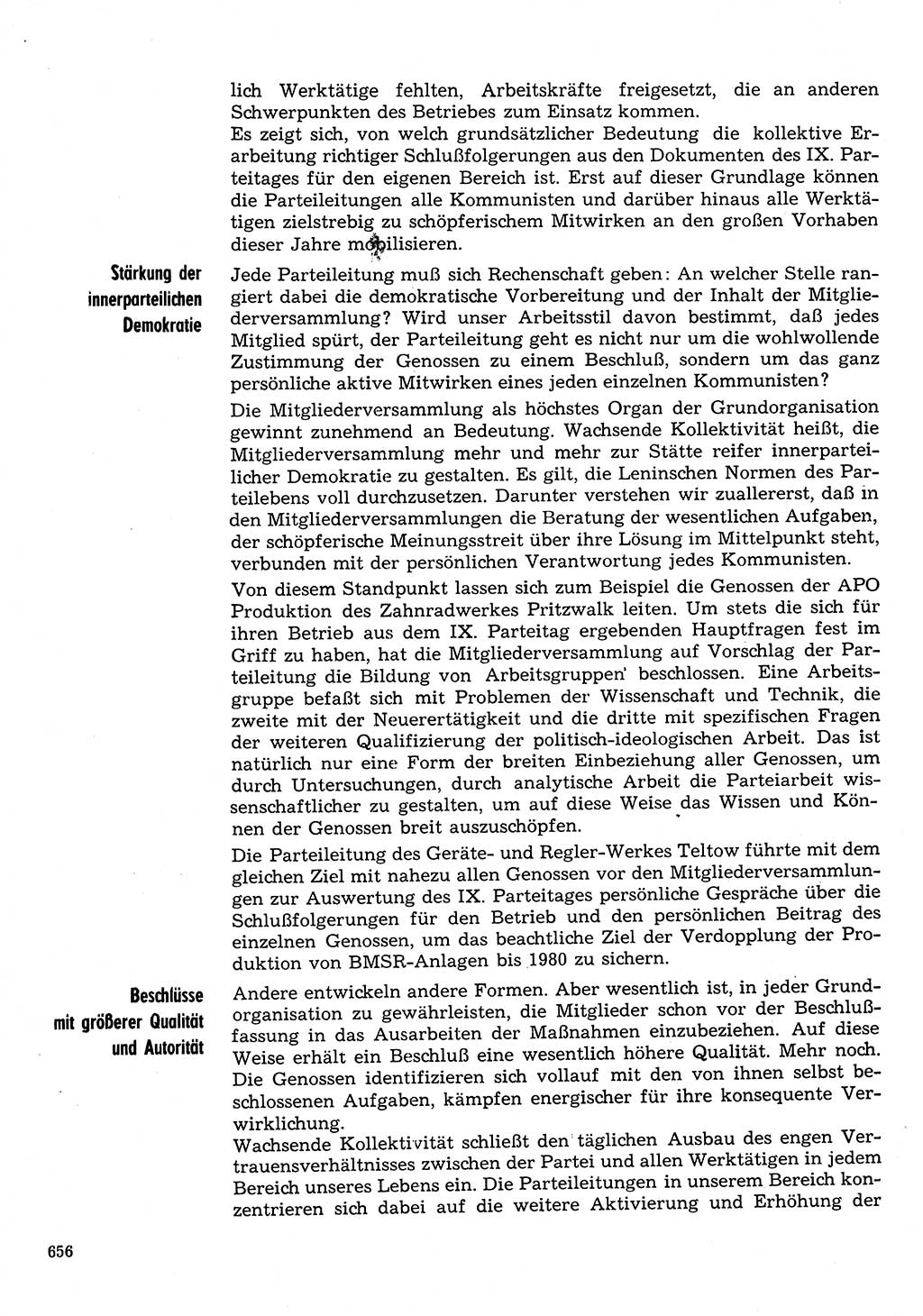 Neuer Weg (NW), Organ des Zentralkomitees (ZK) der SED (Sozialistische Einheitspartei Deutschlands) für Fragen des Parteilebens, 31. Jahrgang [Deutsche Demokratische Republik (DDR)] 1976, Seite 656 (NW ZK SED DDR 1976, S. 656)