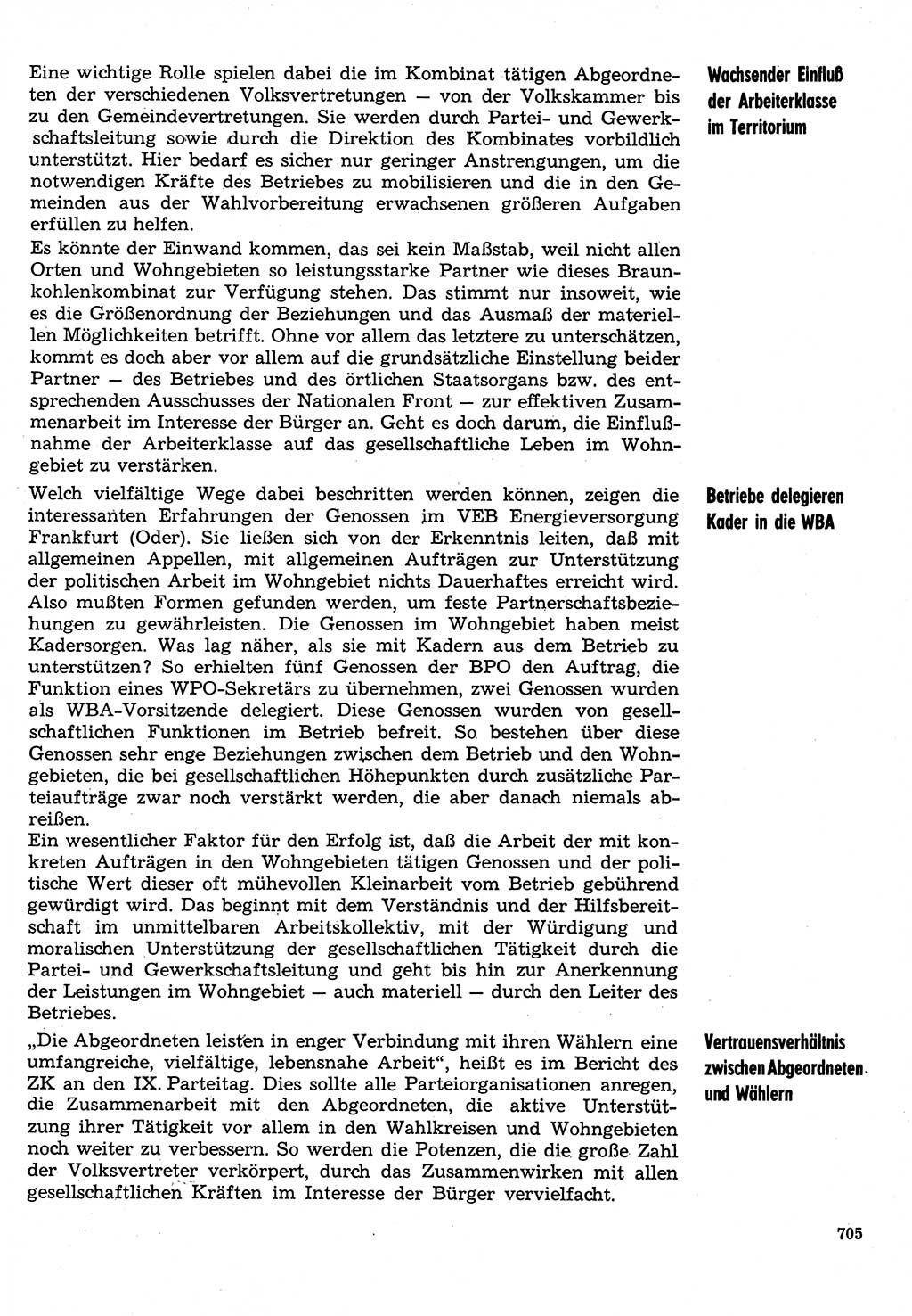 Neuer Weg (NW), Organ des Zentralkomitees (ZK) der SED (Sozialistische Einheitspartei Deutschlands) für Fragen des Parteilebens, 31. Jahrgang [Deutsche Demokratische Republik (DDR)] 1976, Seite 705 (NW ZK SED DDR 1976, S. 705)