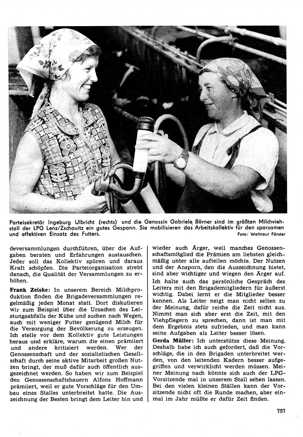Neuer Weg (NW), Organ des Zentralkomitees (ZK) der SED (Sozialistische Einheitspartei Deutschlands) für Fragen des Parteilebens, 31. Jahrgang [Deutsche Demokratische Republik (DDR)] 1976, Seite 757 (NW ZK SED DDR 1976, S. 757)