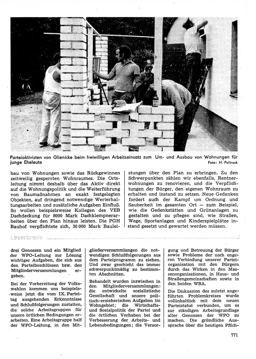 Neuer Weg (NW), Organ des Zentralkomitees (ZK) der SED (Sozialistische Einheitspartei Deutschlands) für Fragen des Parteilebens, 31. Jahrgang [Deutsche Demokratische Republik (DDR)] 1976, Seite 771 (NW ZK SED DDR 1976, S. 771)