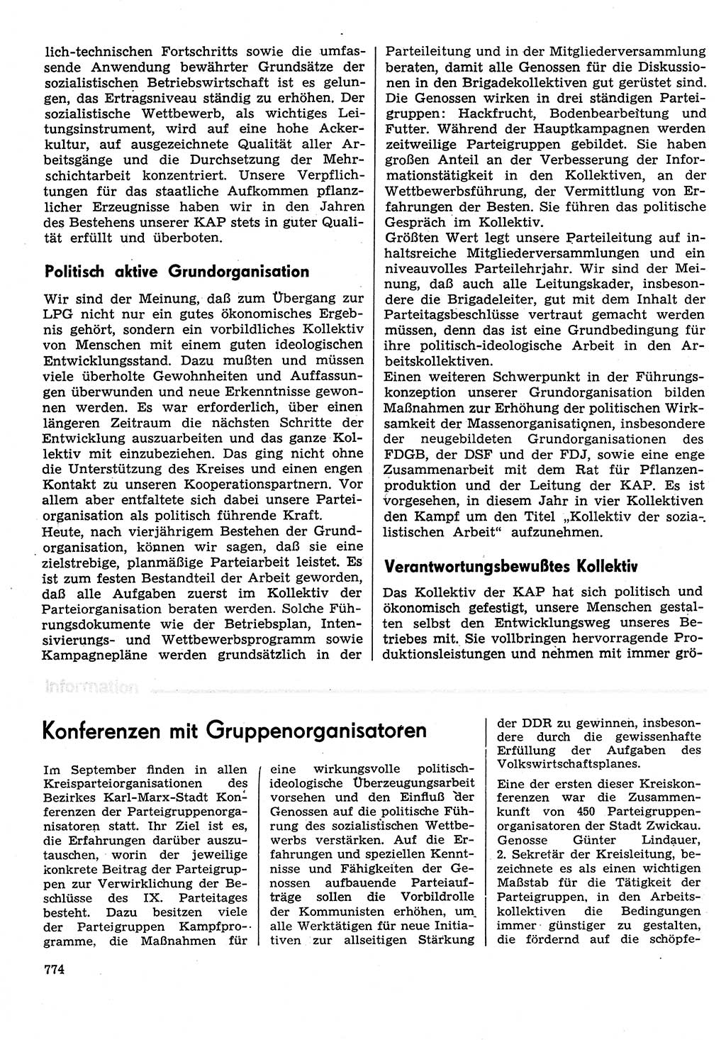 Neuer Weg (NW), Organ des Zentralkomitees (ZK) der SED (Sozialistische Einheitspartei Deutschlands) für Fragen des Parteilebens, 31. Jahrgang [Deutsche Demokratische Republik (DDR)] 1976, Seite 774 (NW ZK SED DDR 1976, S. 774)
