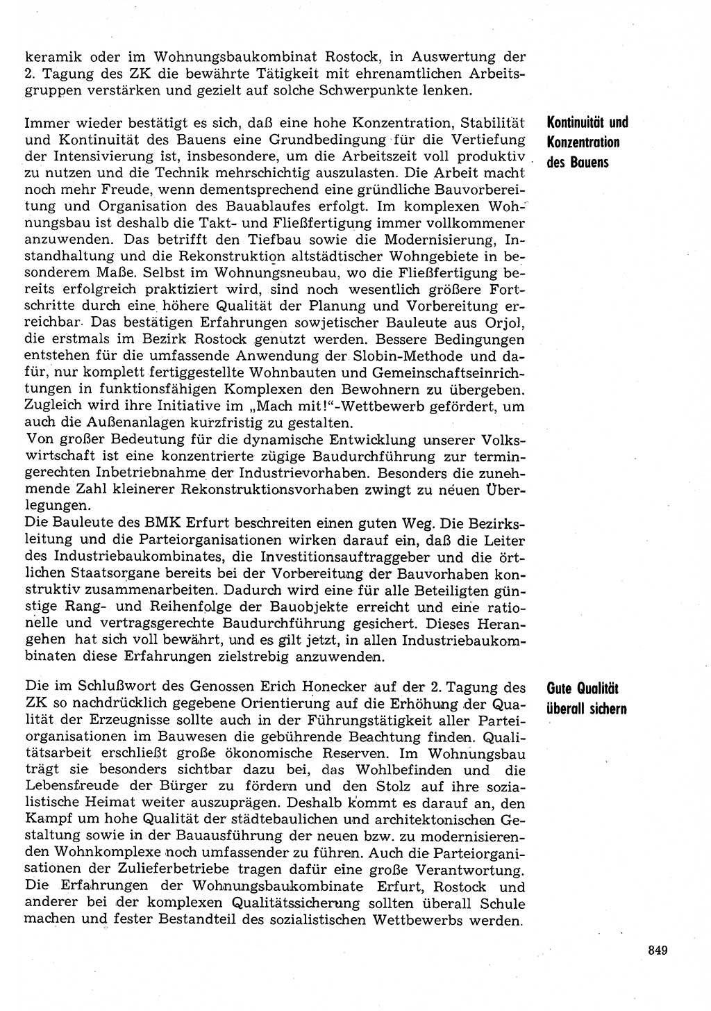 Neuer Weg (NW), Organ des Zentralkomitees (ZK) der SED (Sozialistische Einheitspartei Deutschlands) für Fragen des Parteilebens, 31. Jahrgang [Deutsche Demokratische Republik (DDR)] 1976, Seite 849 (NW ZK SED DDR 1976, S. 849)