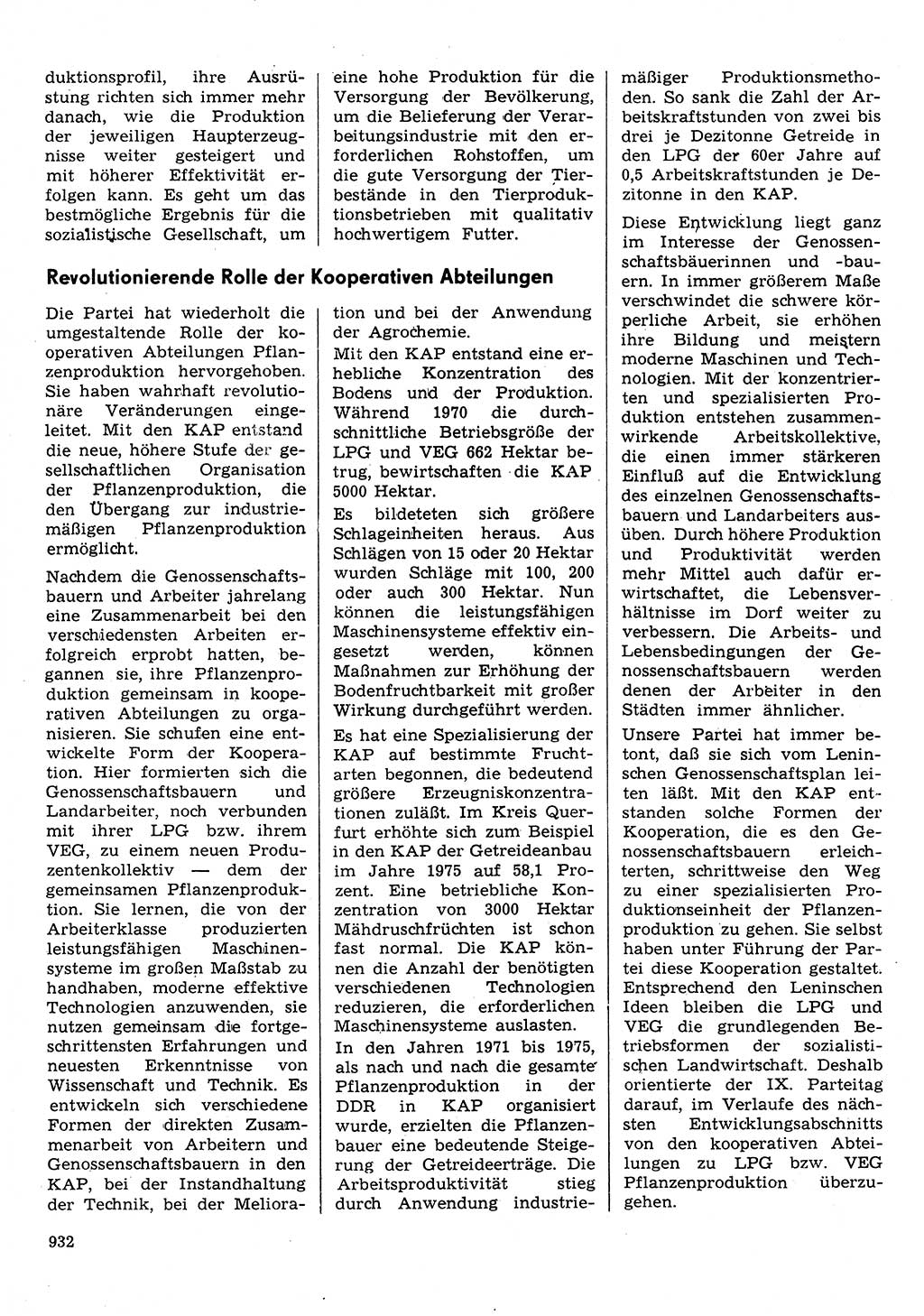 Neuer Weg (NW), Organ des Zentralkomitees (ZK) der SED (Sozialistische Einheitspartei Deutschlands) für Fragen des Parteilebens, 31. Jahrgang [Deutsche Demokratische Republik (DDR)] 1976, Seite 932 (NW ZK SED DDR 1976, S. 932)