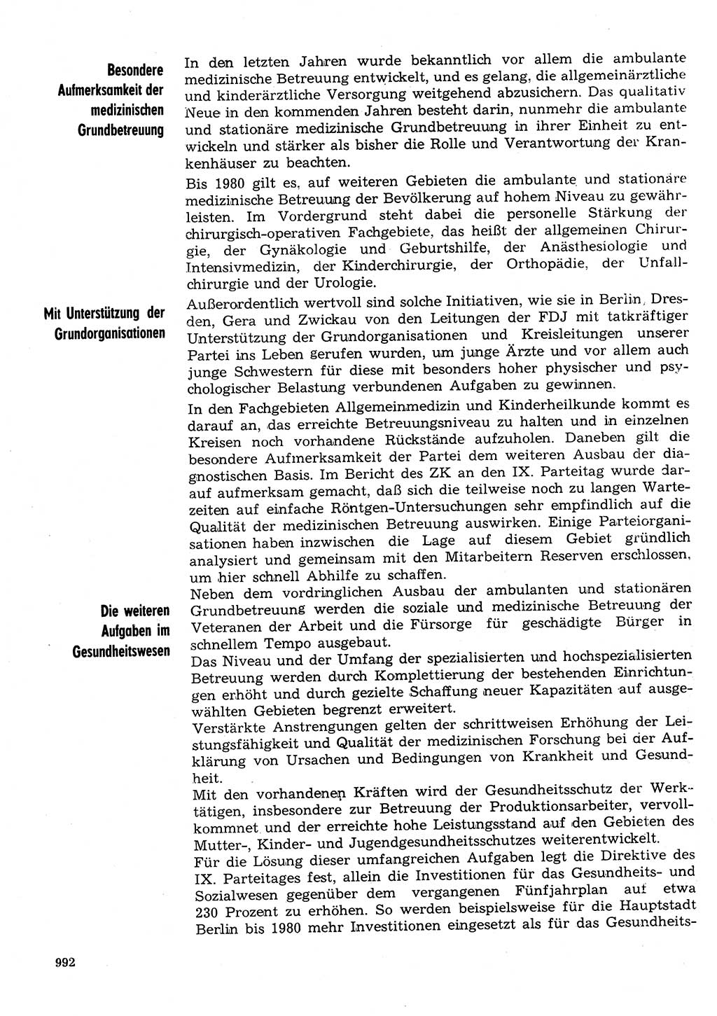 Neuer Weg (NW), Organ des Zentralkomitees (ZK) der SED (Sozialistische Einheitspartei Deutschlands) für Fragen des Parteilebens, 31. Jahrgang [Deutsche Demokratische Republik (DDR)] 1976, Seite 992 (NW ZK SED DDR 1976, S. 992)