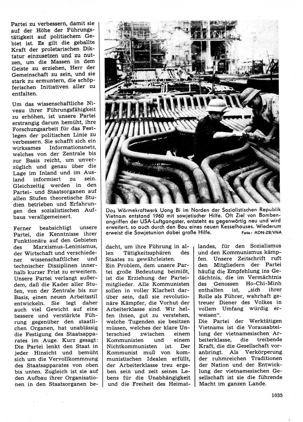 Neuer Weg (NW), Organ des Zentralkomitees (ZK) der SED (Sozialistische Einheitspartei Deutschlands) für Fragen des Parteilebens, 31. Jahrgang [Deutsche Demokratische Republik (DDR)] 1976, Seite 1035 (NW ZK SED DDR 1976, S. 1035)