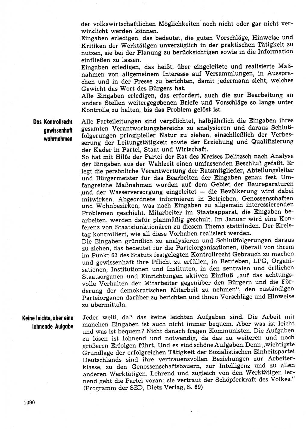 Neuer Weg (NW), Organ des Zentralkomitees (ZK) der SED (Sozialistische Einheitspartei Deutschlands) für Fragen des Parteilebens, 31. Jahrgang [Deutsche Demokratische Republik (DDR)] 1976, Seite 1090 (NW ZK SED DDR 1976, S. 1090)