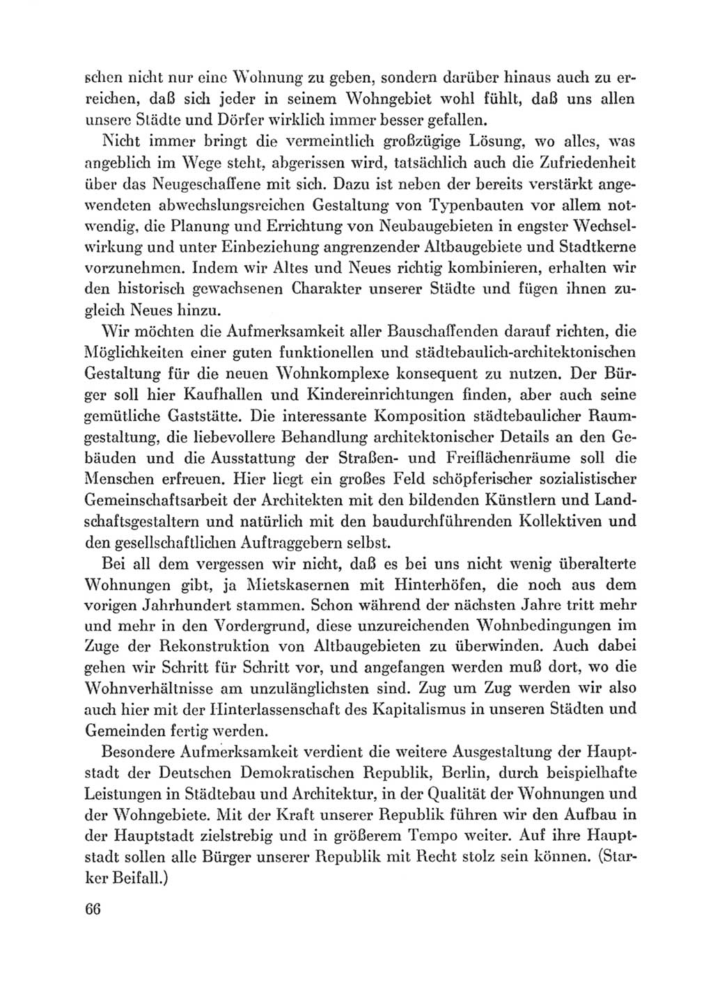 Protokoll der Verhandlungen des Ⅸ. Parteitages der Sozialistischen Einheitspartei Deutschlands (SED) [Deutsche Demokratische Republik (DDR)] 1976, Band 1, Seite 66 (Prot. Verh. Ⅸ. PT SED DDR 1976, Bd. 1, S. 66)