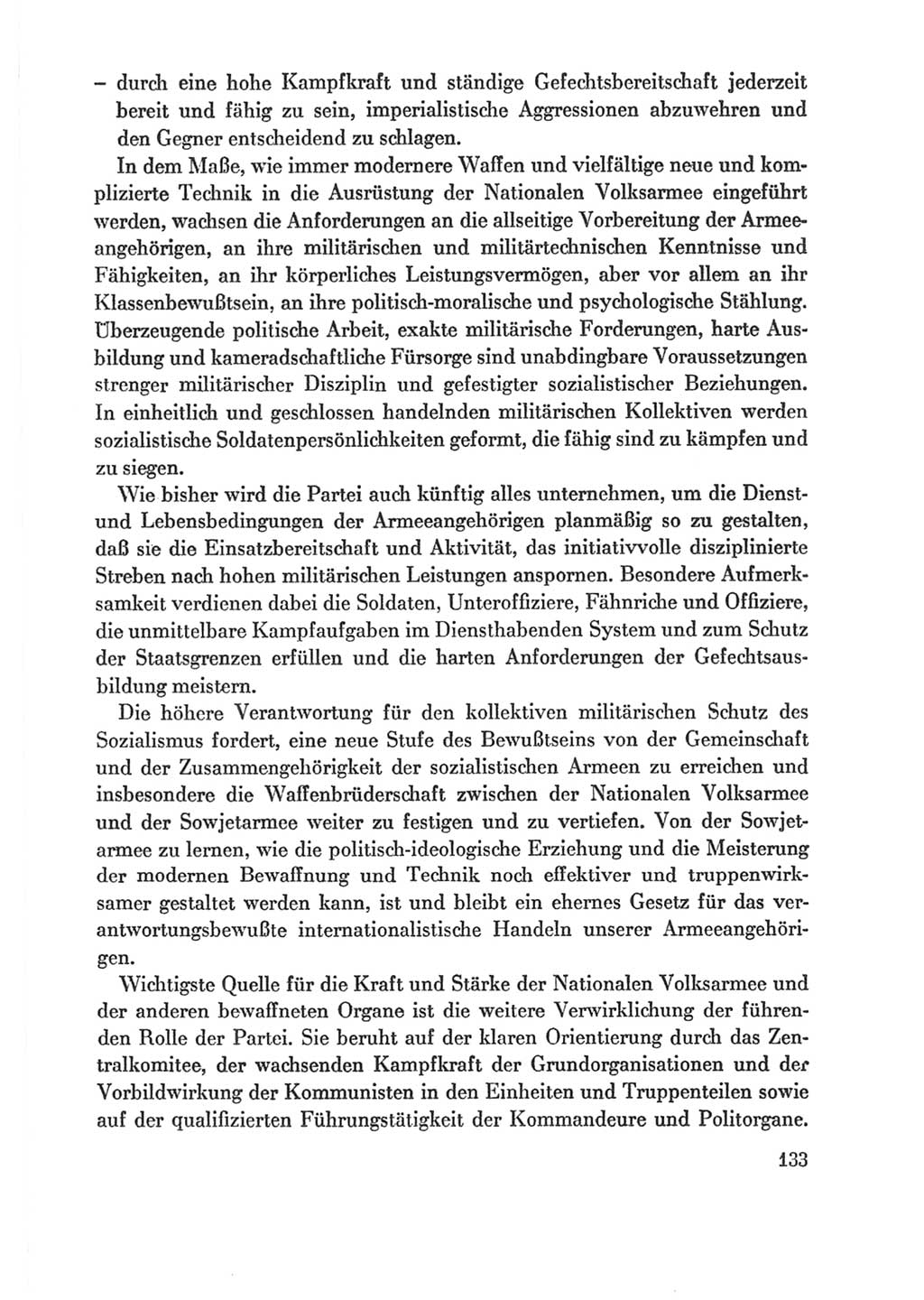 Protokoll der Verhandlungen des Ⅸ. Parteitages der Sozialistischen Einheitspartei Deutschlands (SED) [Deutsche Demokratische Republik (DDR)] 1976, Band 1, Seite 133 (Prot. Verh. Ⅸ. PT SED DDR 1976, Bd. 1, S. 133)