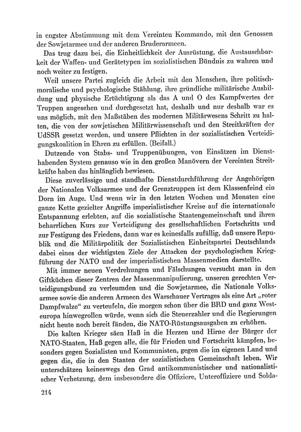 Protokoll der Verhandlungen des Ⅸ. Parteitages der Sozialistischen Einheitspartei Deutschlands (SED) [Deutsche Demokratische Republik (DDR)] 1976, Band 1, Seite 214 (Prot. Verh. Ⅸ. PT SED DDR 1976, Bd. 1, S. 214)