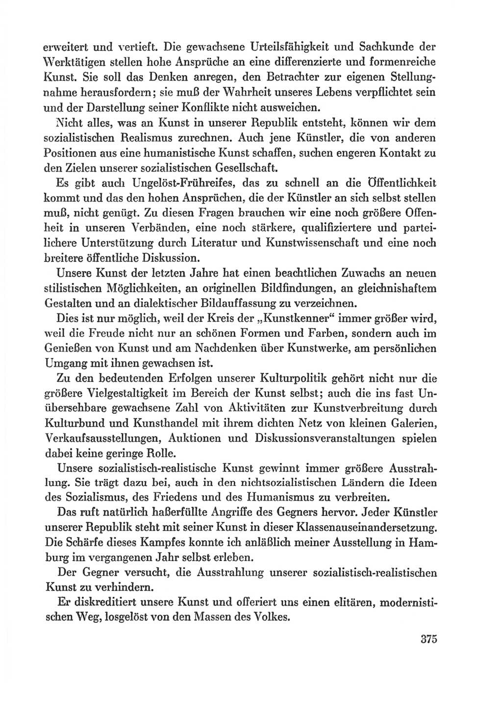 Protokoll der Verhandlungen des Ⅸ. Parteitages der Sozialistischen Einheitspartei Deutschlands (SED) [Deutsche Demokratische Republik (DDR)] 1976, Band 1, Seite 375 (Prot. Verh. Ⅸ. PT SED DDR 1976, Bd. 1, S. 375)