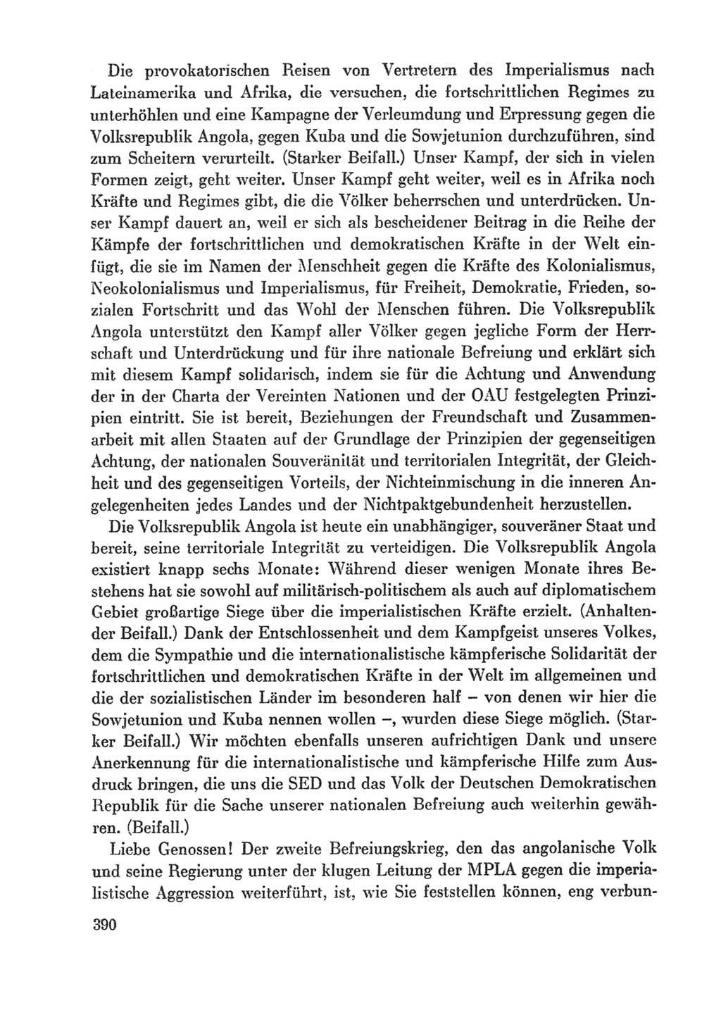 Protokoll der Verhandlungen des Ⅸ. Parteitages der Sozialistischen Einheitspartei Deutschlands (SED) [Deutsche Demokratische Republik (DDR)] 1976, Band 1, Seite 390 (Prot. Verh. Ⅸ. PT SED DDR 1976, Bd. 1, S. 390)