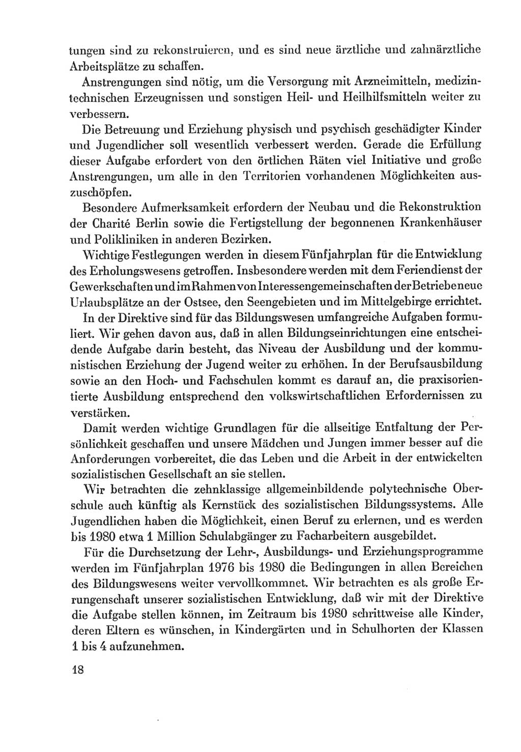 Protokoll der Verhandlungen des Ⅸ. Parteitages der Sozialistischen Einheitspartei Deutschlands (SED) [Deutsche Demokratische Republik (DDR)] 1976, Band 2, Seite 18 (Prot. Verh. Ⅸ. PT SED DDR 1976, Bd. 2, S. 18)