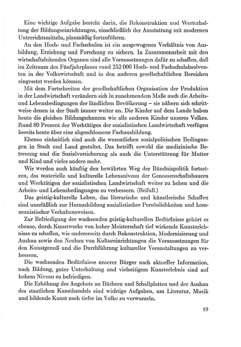 Protokoll der Verhandlungen des Ⅸ. Parteitages der Sozialistischen Einheitspartei Deutschlands (SED) [Deutsche Demokratische Republik (DDR)] 1976, Band 2, Seite 19 (Prot. Verh. Ⅸ. PT SED DDR 1976, Bd. 2, S. 19)