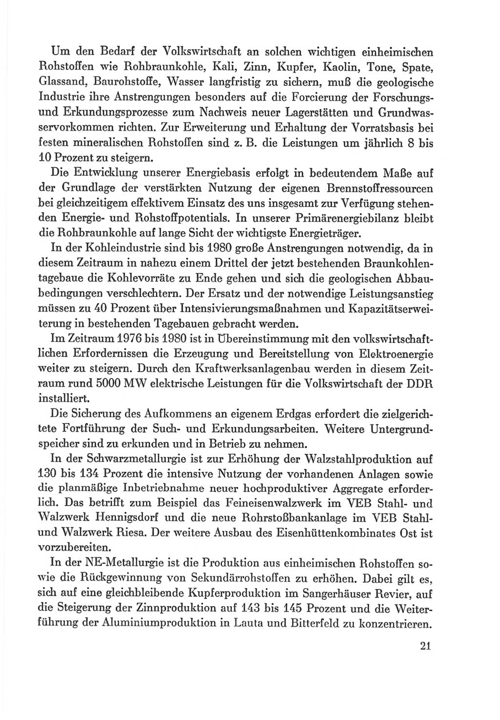 Protokoll der Verhandlungen des Ⅸ. Parteitages der Sozialistischen Einheitspartei Deutschlands (SED) [Deutsche Demokratische Republik (DDR)] 1976, Band 2, Seite 21 (Prot. Verh. Ⅸ. PT SED DDR 1976, Bd. 2, S. 21)