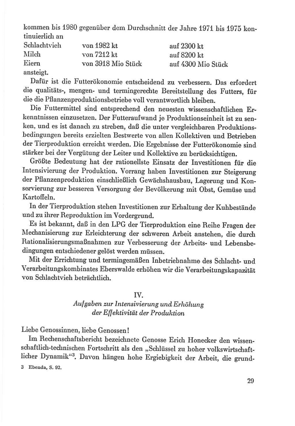 Protokoll der Verhandlungen des Ⅸ. Parteitages der Sozialistischen Einheitspartei Deutschlands (SED) [Deutsche Demokratische Republik (DDR)] 1976, Band 2, Seite 29 (Prot. Verh. Ⅸ. PT SED DDR 1976, Bd. 2, S. 29)