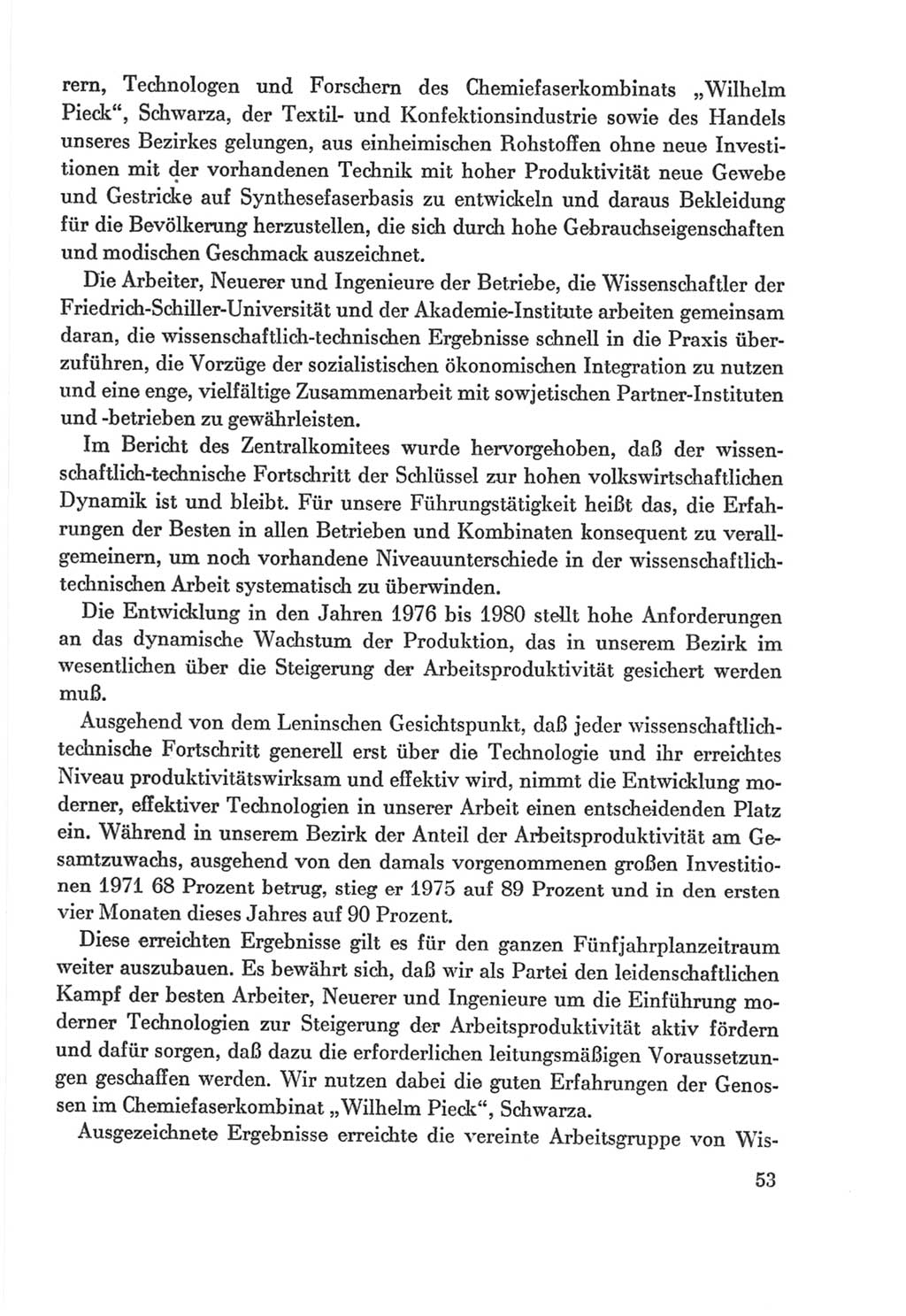 Protokoll der Verhandlungen des Ⅸ. Parteitages der Sozialistischen Einheitspartei Deutschlands (SED) [Deutsche Demokratische Republik (DDR)] 1976, Band 2, Seite 53 (Prot. Verh. Ⅸ. PT SED DDR 1976, Bd. 2, S. 53)
