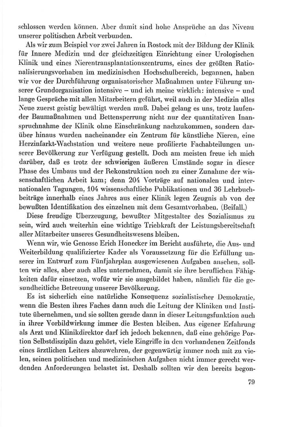 Protokoll der Verhandlungen des Ⅸ. Parteitages der Sozialistischen Einheitspartei Deutschlands (SED) [Deutsche Demokratische Republik (DDR)] 1976, Band 2, Seite 79 (Prot. Verh. Ⅸ. PT SED DDR 1976, Bd. 2, S. 79)