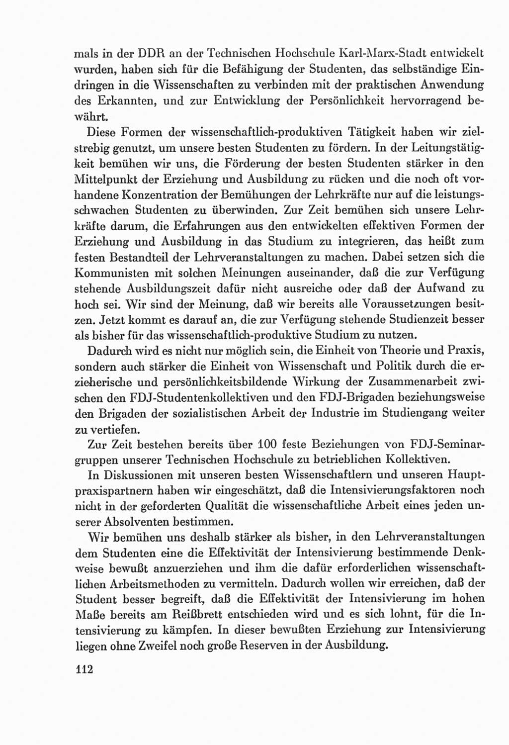 Protokoll der Verhandlungen des Ⅸ. Parteitages der Sozialistischen Einheitspartei Deutschlands (SED) [Deutsche Demokratische Republik (DDR)] 1976, Band 2, Seite 112 (Prot. Verh. Ⅸ. PT SED DDR 1976, Bd. 2, S. 112)