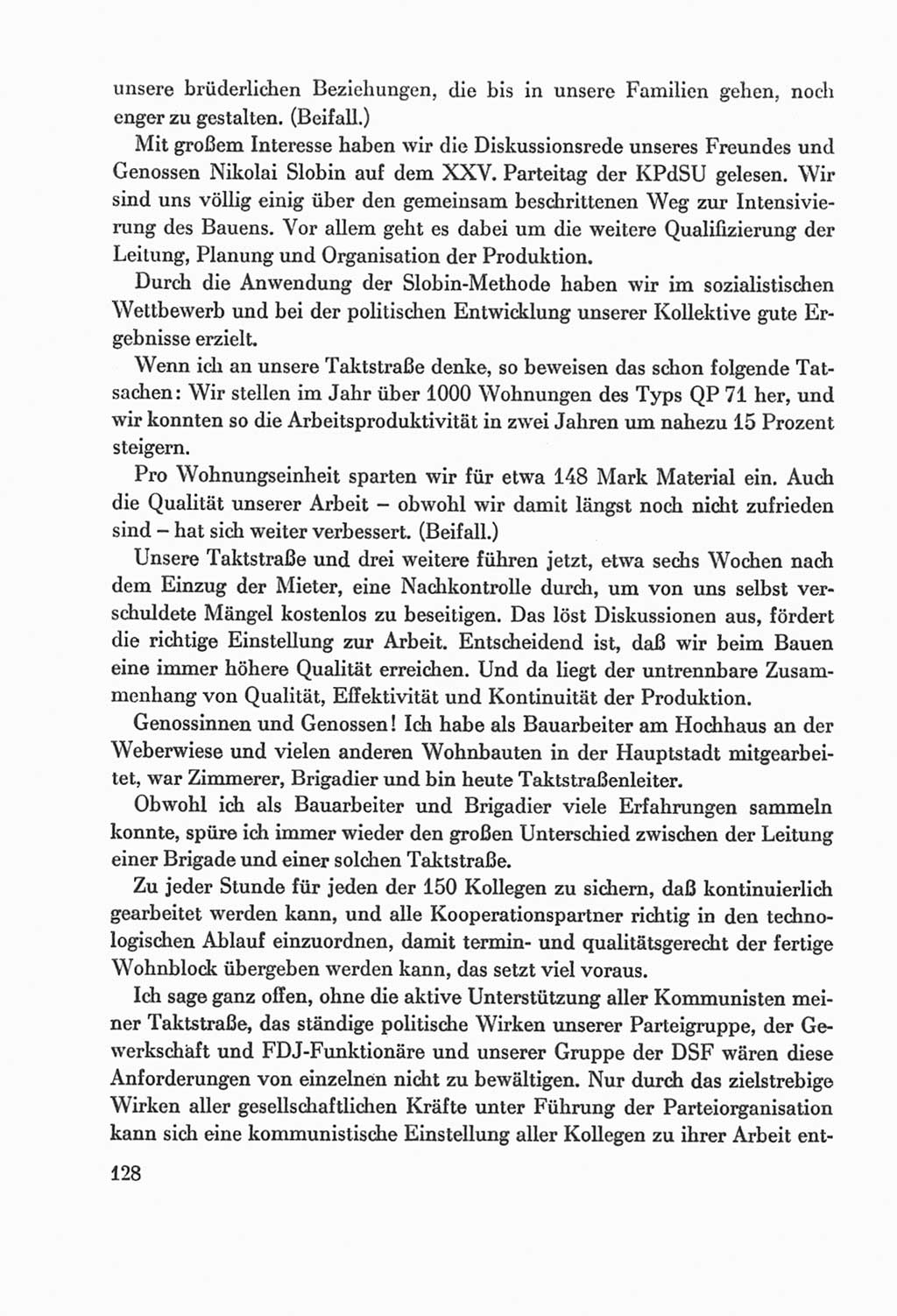 Protokoll der Verhandlungen des Ⅸ. Parteitages der Sozialistischen Einheitspartei Deutschlands (SED) [Deutsche Demokratische Republik (DDR)] 1976, Band 2, Seite 128 (Prot. Verh. Ⅸ. PT SED DDR 1976, Bd. 2, S. 128)