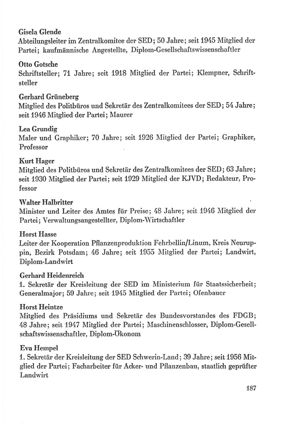 Protokoll der Verhandlungen des Ⅸ. Parteitages der Sozialistischen Einheitspartei Deutschlands (SED) [Deutsche Demokratische Republik (DDR)] 1976, Band 2, Seite 187 (Prot. Verh. Ⅸ. PT SED DDR 1976, Bd. 2, S. 187)