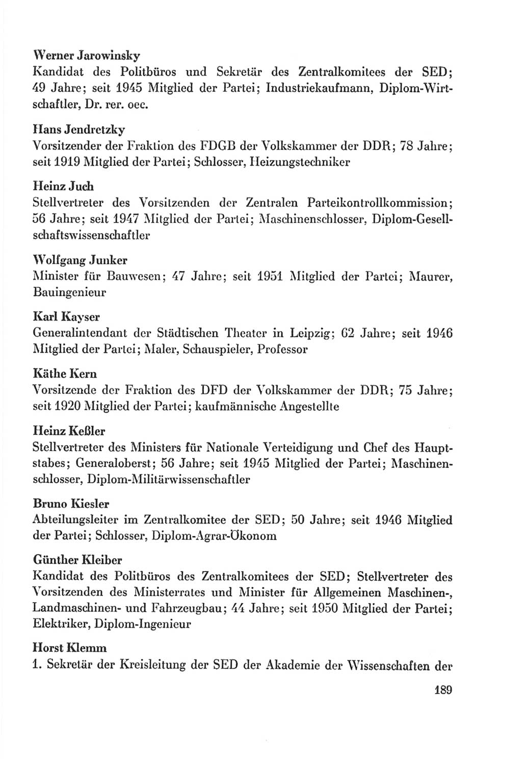 Protokoll der Verhandlungen des Ⅸ. Parteitages der Sozialistischen Einheitspartei Deutschlands (SED) [Deutsche Demokratische Republik (DDR)] 1976, Band 2, Seite 189 (Prot. Verh. Ⅸ. PT SED DDR 1976, Bd. 2, S. 189)