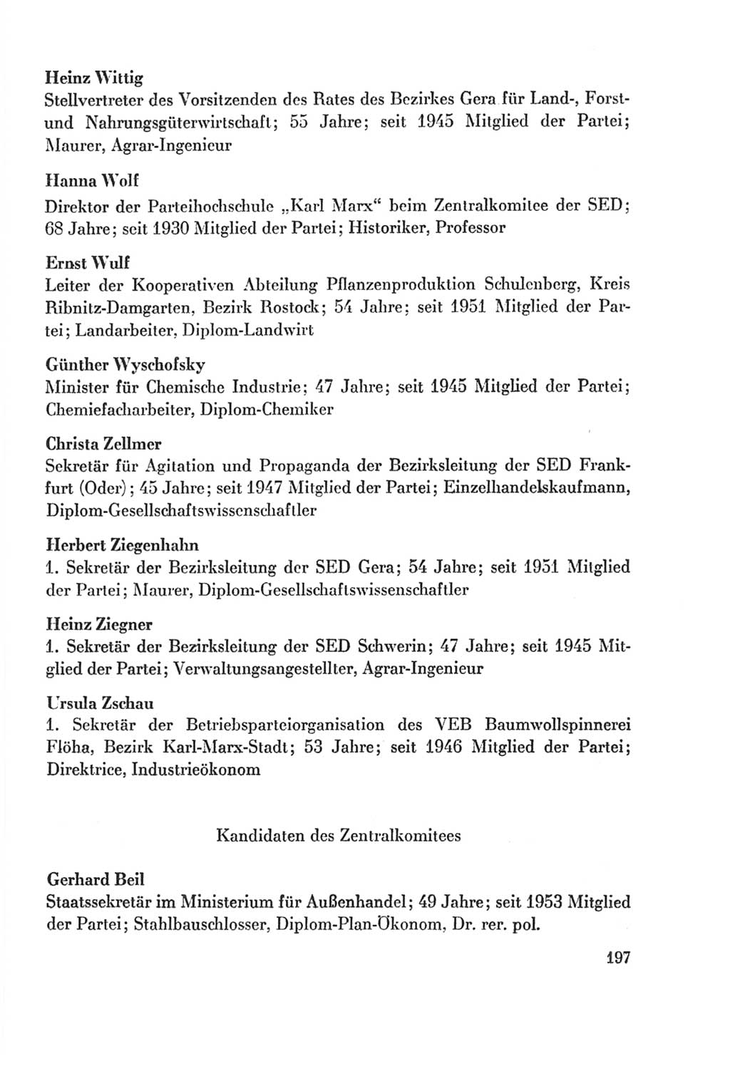 Protokoll der Verhandlungen des Ⅸ. Parteitages der Sozialistischen Einheitspartei Deutschlands (SED) [Deutsche Demokratische Republik (DDR)] 1976, Band 2, Seite 197 (Prot. Verh. Ⅸ. PT SED DDR 1976, Bd. 2, S. 197)