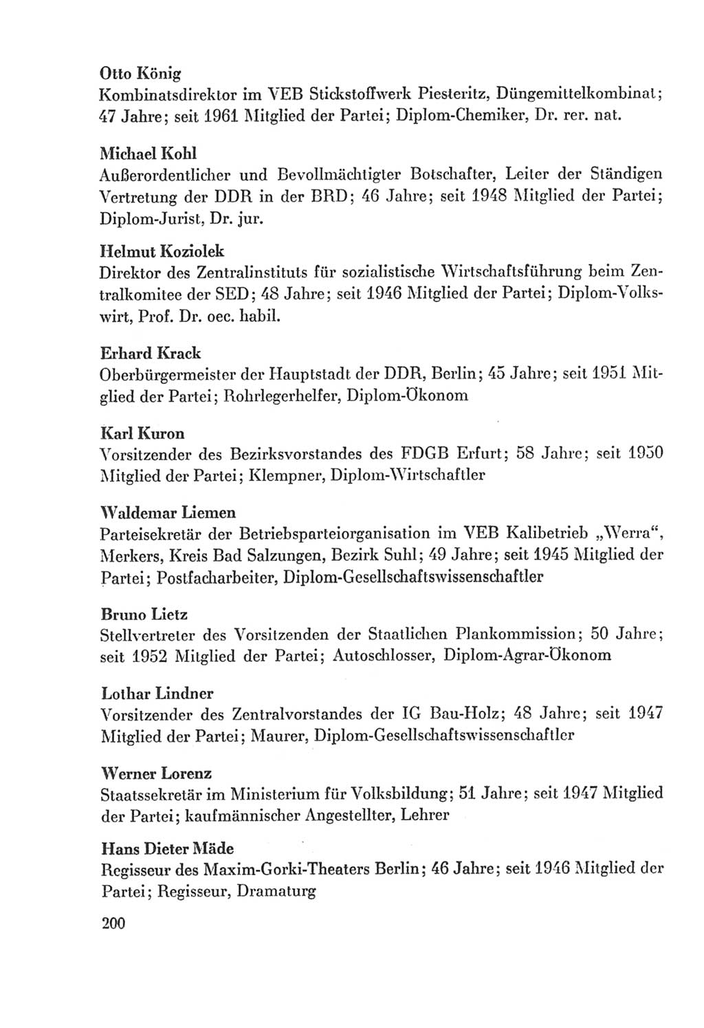 Protokoll der Verhandlungen des Ⅸ. Parteitages der Sozialistischen Einheitspartei Deutschlands (SED) [Deutsche Demokratische Republik (DDR)] 1976, Band 2, Seite 200 (Prot. Verh. Ⅸ. PT SED DDR 1976, Bd. 2, S. 200)