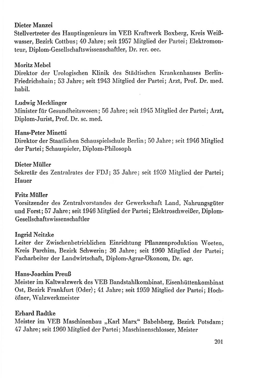 Protokoll der Verhandlungen des Ⅸ. Parteitages der Sozialistischen Einheitspartei Deutschlands (SED) [Deutsche Demokratische Republik (DDR)] 1976, Band 2, Seite 201 (Prot. Verh. Ⅸ. PT SED DDR 1976, Bd. 2, S. 201)