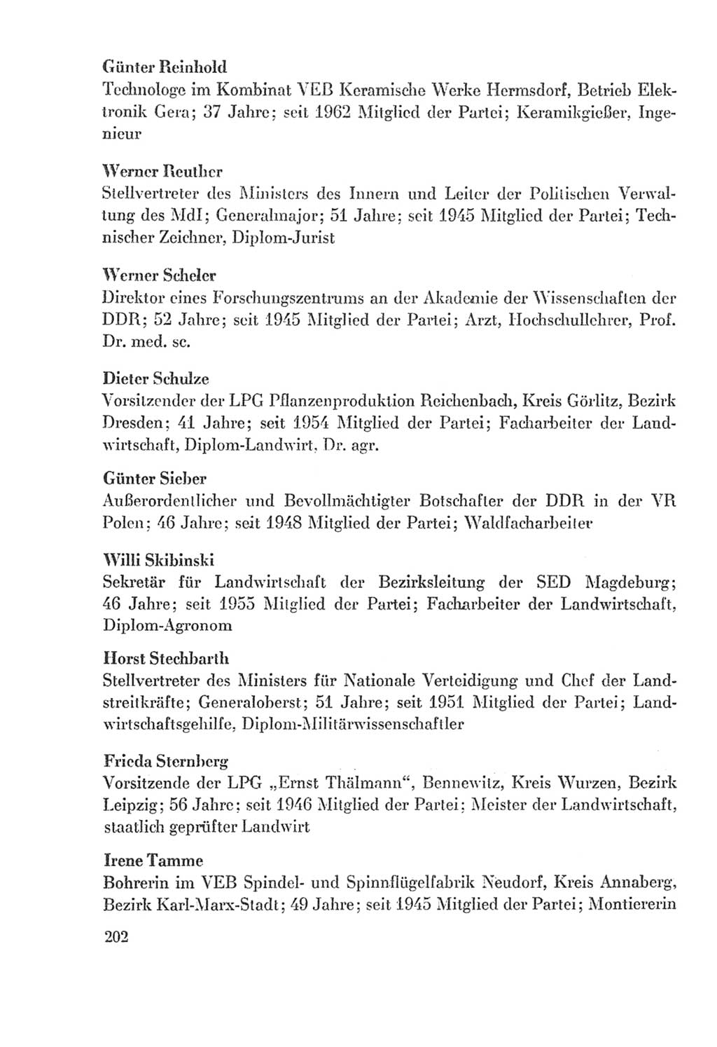 Protokoll der Verhandlungen des Ⅸ. Parteitages der Sozialistischen Einheitspartei Deutschlands (SED) [Deutsche Demokratische Republik (DDR)] 1976, Band 2, Seite 202 (Prot. Verh. Ⅸ. PT SED DDR 1976, Bd. 2, S. 202)