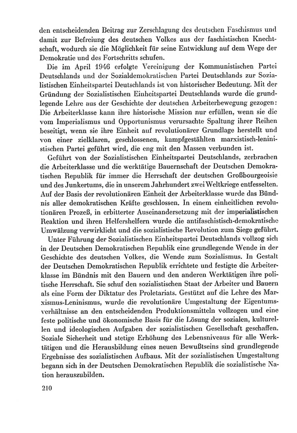 Protokoll der Verhandlungen des Ⅸ. Parteitages der Sozialistischen Einheitspartei Deutschlands (SED) [Deutsche Demokratische Republik (DDR)] 1976, Band 2, Seite 210 (Prot. Verh. Ⅸ. PT SED DDR 1976, Bd. 2, S. 210)