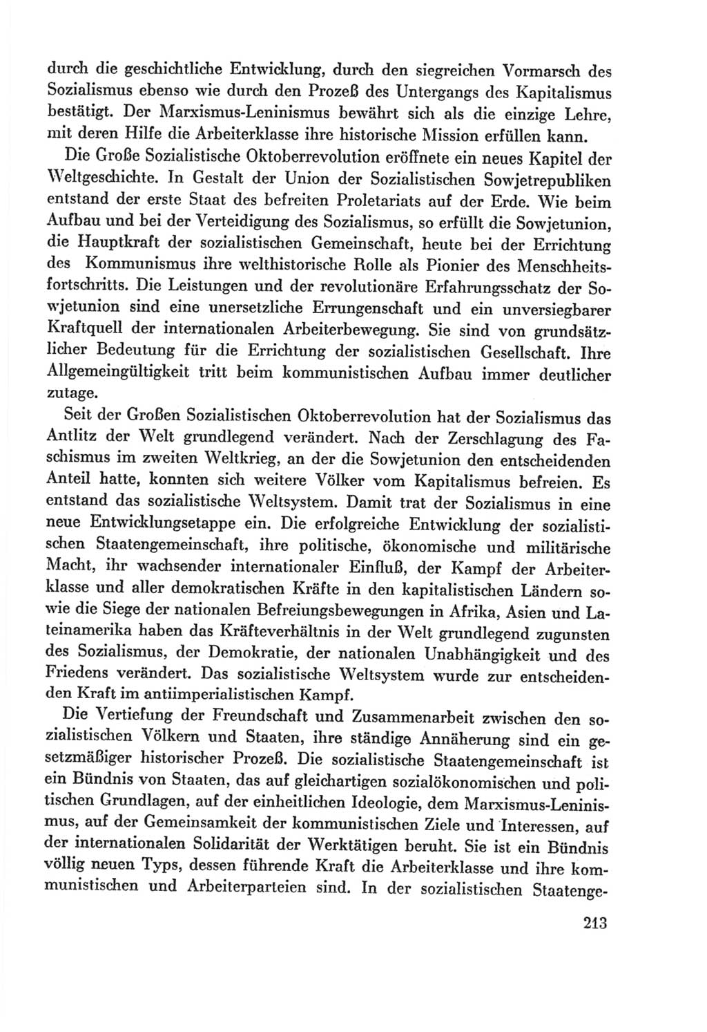 Protokoll der Verhandlungen des Ⅸ. Parteitages der Sozialistischen Einheitspartei Deutschlands (SED) [Deutsche Demokratische Republik (DDR)] 1976, Band 2, Seite 213 (Prot. Verh. Ⅸ. PT SED DDR 1976, Bd. 2, S. 213)