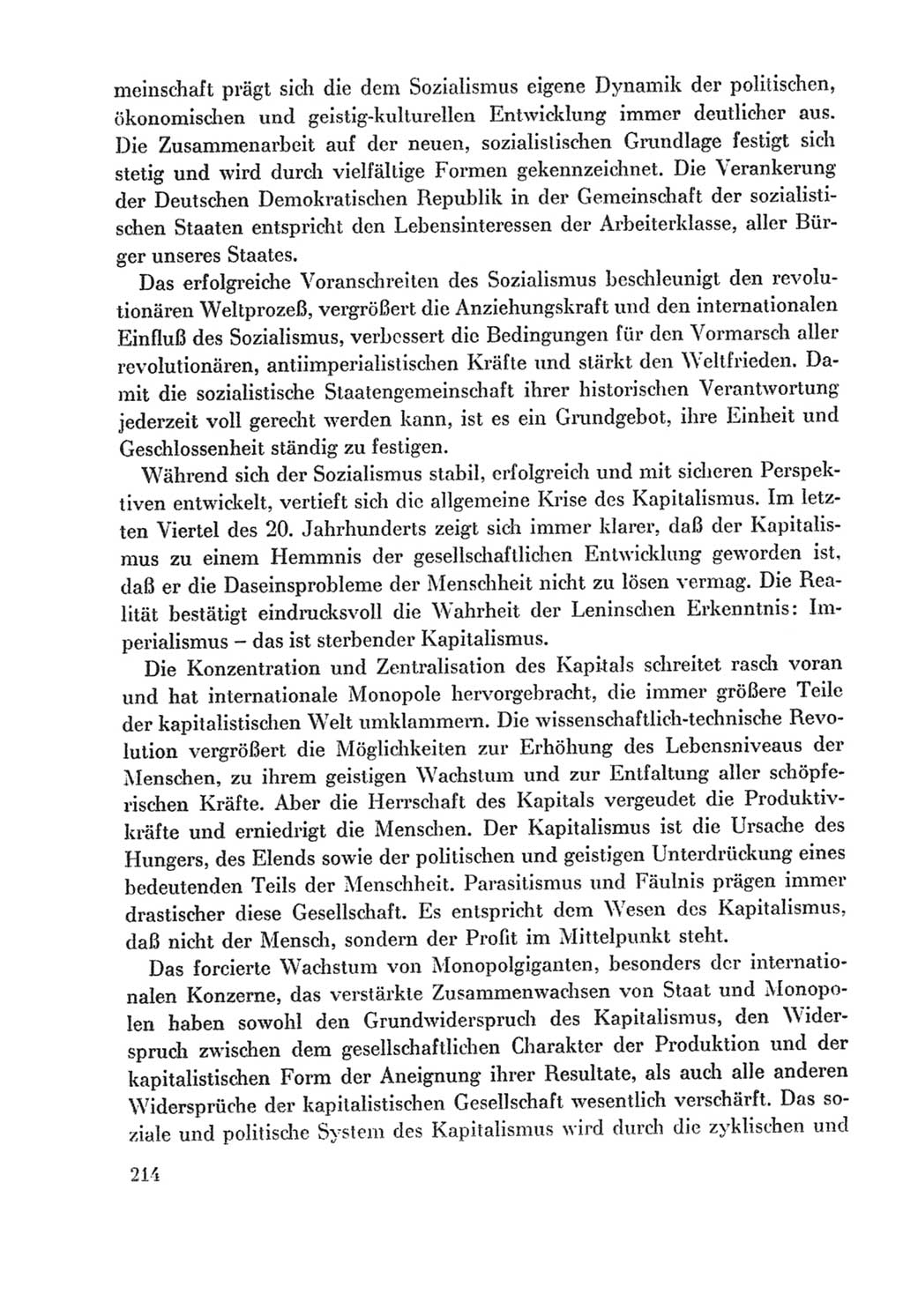 Protokoll der Verhandlungen des Ⅸ. Parteitages der Sozialistischen Einheitspartei Deutschlands (SED) [Deutsche Demokratische Republik (DDR)] 1976, Band 2, Seite 214 (Prot. Verh. Ⅸ. PT SED DDR 1976, Bd. 2, S. 214)