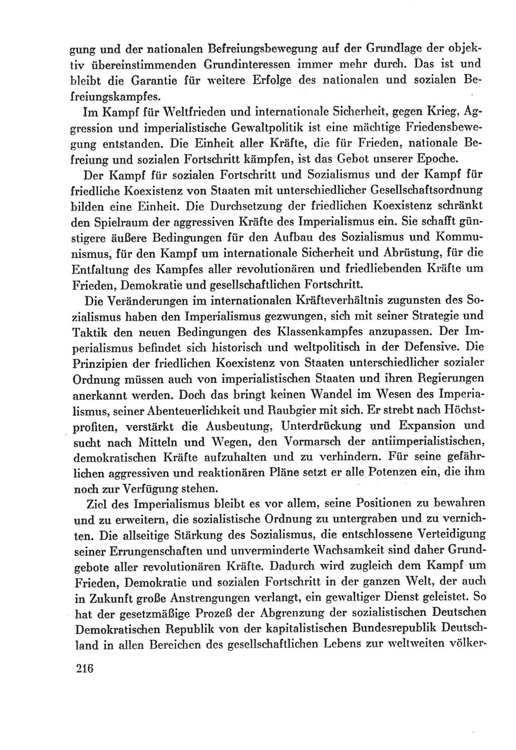 Protokoll der Verhandlungen des Ⅸ. Parteitages der Sozialistischen Einheitspartei Deutschlands (SED) [Deutsche Demokratische Republik (DDR)] 1976, Band 2, Seite 216 (Prot. Verh. Ⅸ. PT SED DDR 1976, Bd. 2, S. 216)