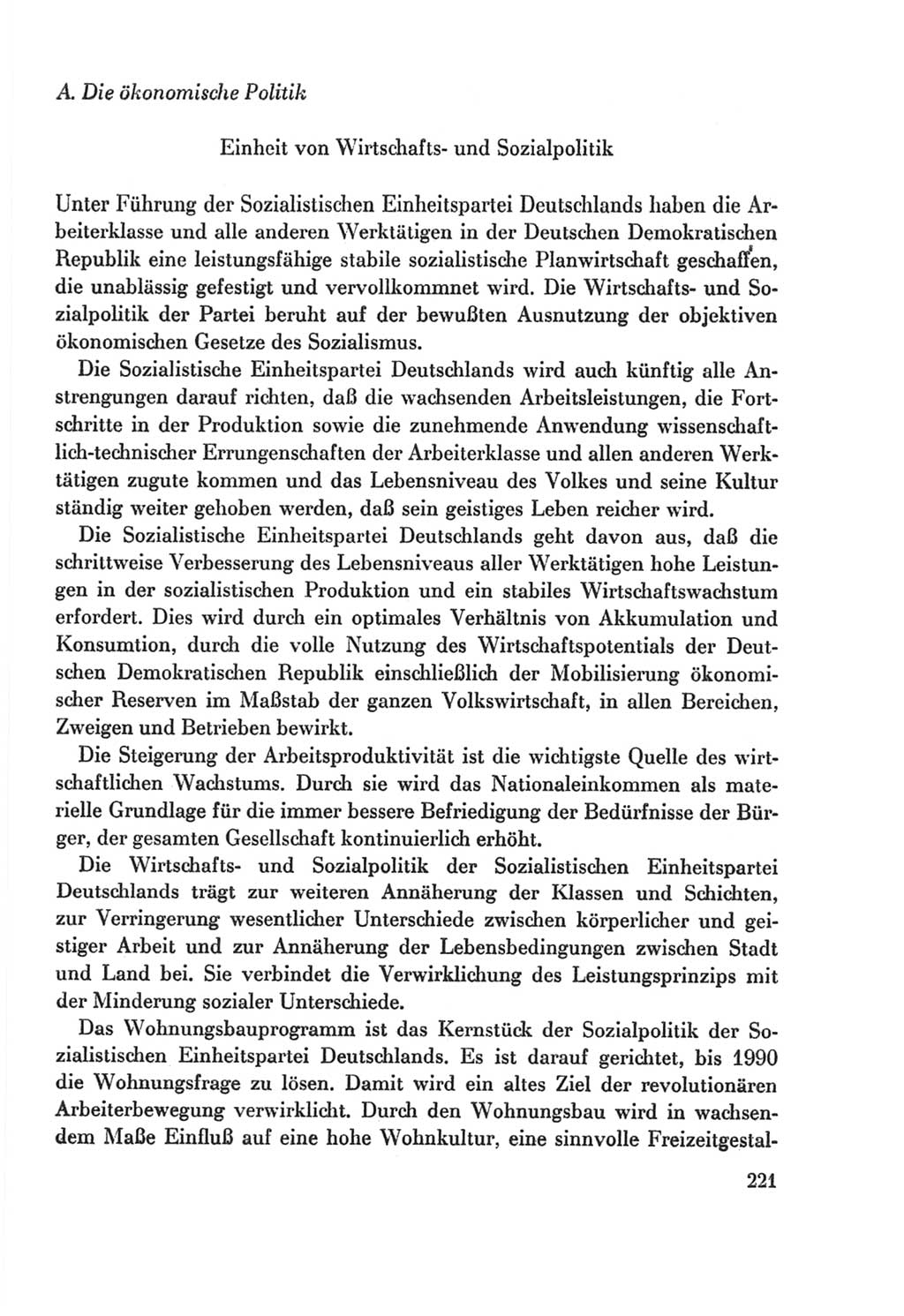 Protokoll der Verhandlungen des Ⅸ. Parteitages der Sozialistischen Einheitspartei Deutschlands (SED) [Deutsche Demokratische Republik (DDR)] 1976, Band 2, Seite 221 (Prot. Verh. Ⅸ. PT SED DDR 1976, Bd. 2, S. 221)