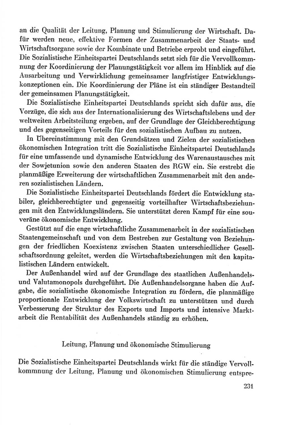 Protokoll der Verhandlungen des Ⅸ. Parteitages der Sozialistischen Einheitspartei Deutschlands (SED) [Deutsche Demokratische Republik (DDR)] 1976, Band 2, Seite 231 (Prot. Verh. Ⅸ. PT SED DDR 1976, Bd. 2, S. 231)