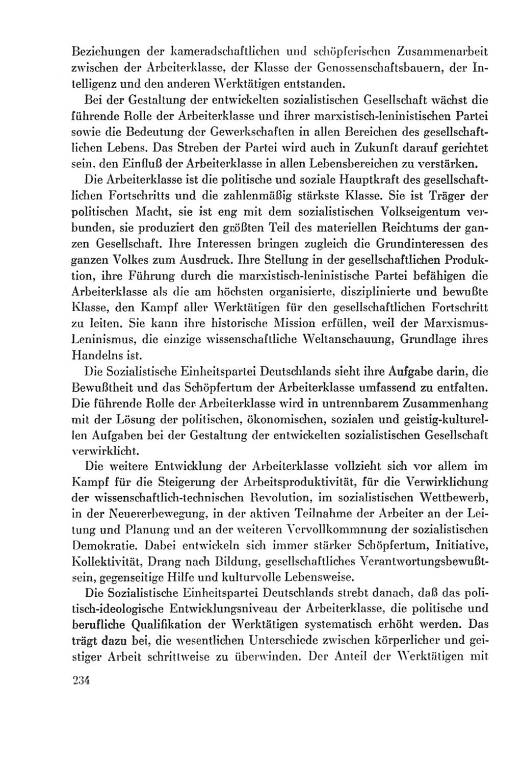 Protokoll der Verhandlungen des Ⅸ. Parteitages der Sozialistischen Einheitspartei Deutschlands (SED) [Deutsche Demokratische Republik (DDR)] 1976, Band 2, Seite 234 (Prot. Verh. Ⅸ. PT SED DDR 1976, Bd. 2, S. 234)