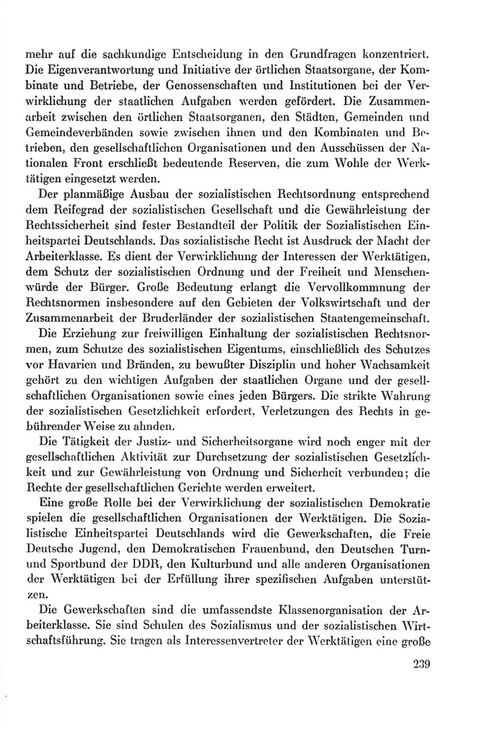 Protokoll der Verhandlungen des Ⅸ. Parteitages der Sozialistischen Einheitspartei Deutschlands (SED) [Deutsche Demokratische Republik (DDR)] 1976, Band 2, Seite 239 (Prot. Verh. Ⅸ. PT SED DDR 1976, Bd. 2, S. 239)