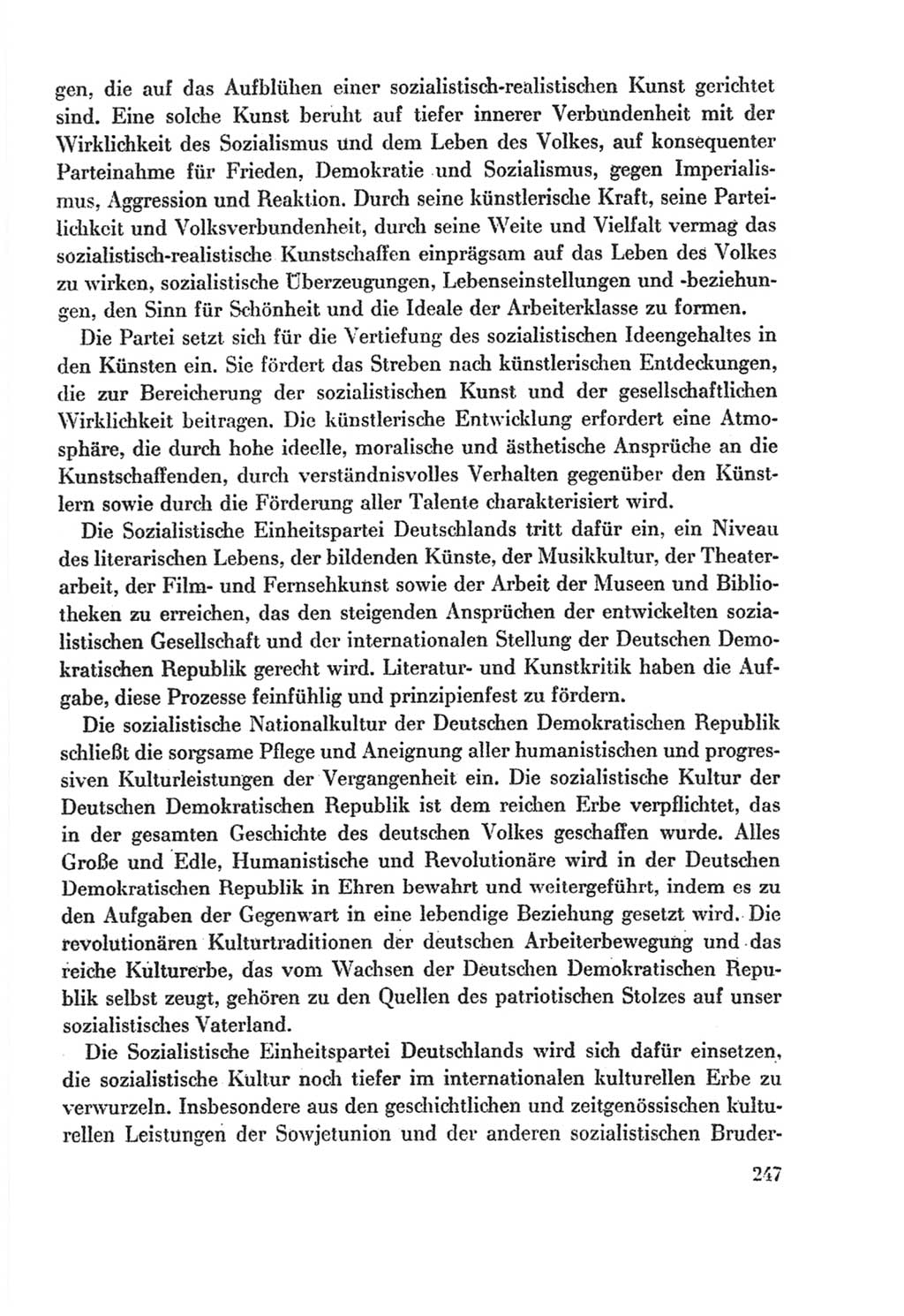 Protokoll der Verhandlungen des Ⅸ. Parteitages der Sozialistischen Einheitspartei Deutschlands (SED) [Deutsche Demokratische Republik (DDR)] 1976, Band 2, Seite 247 (Prot. Verh. Ⅸ. PT SED DDR 1976, Bd. 2, S. 247)
