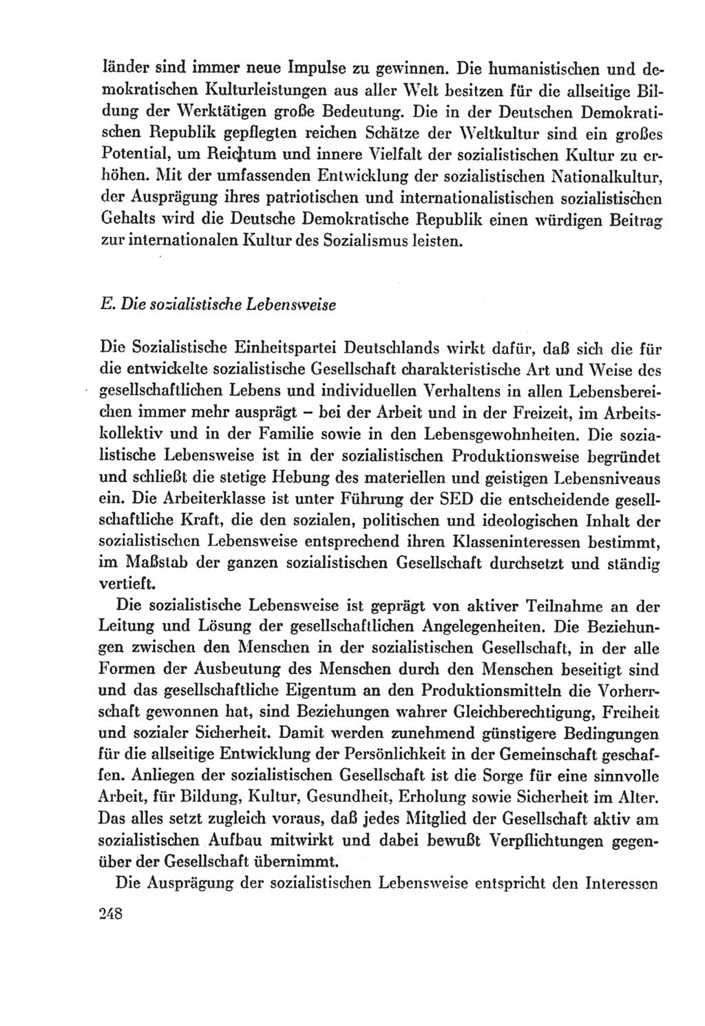 Protokoll der Verhandlungen des Ⅸ. Parteitages der Sozialistischen Einheitspartei Deutschlands (SED) [Deutsche Demokratische Republik (DDR)] 1976, Band 2, Seite 248 (Prot. Verh. Ⅸ. PT SED DDR 1976, Bd. 2, S. 248)