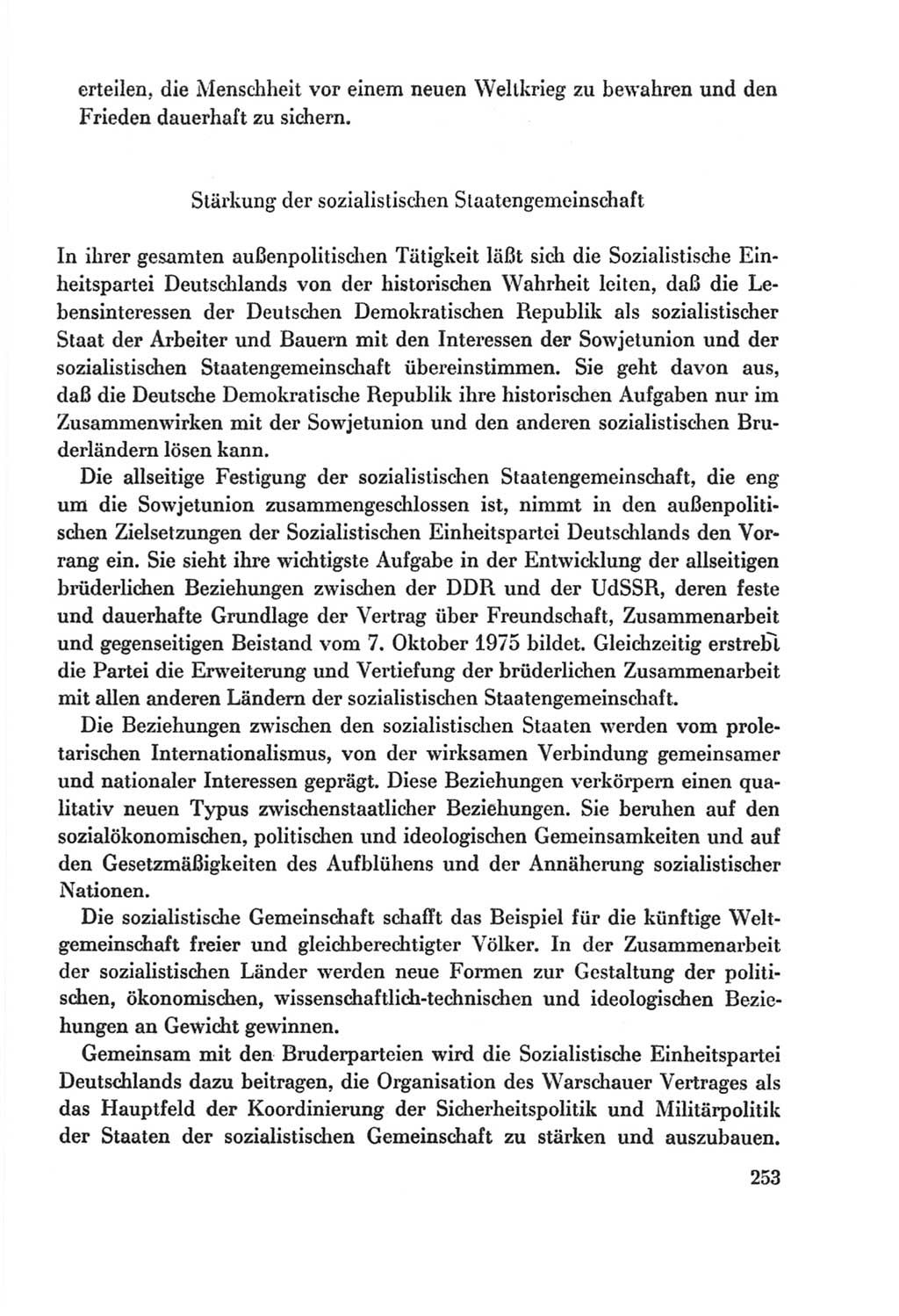 Protokoll der Verhandlungen des Ⅸ. Parteitages der Sozialistischen Einheitspartei Deutschlands (SED) [Deutsche Demokratische Republik (DDR)] 1976, Band 2, Seite 253 (Prot. Verh. Ⅸ. PT SED DDR 1976, Bd. 2, S. 253)