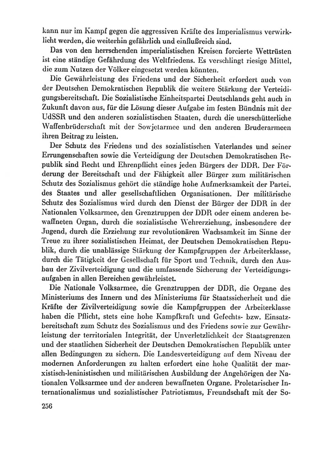Protokoll der Verhandlungen des Ⅸ. Parteitages der Sozialistischen Einheitspartei Deutschlands (SED) [Deutsche Demokratische Republik (DDR)] 1976, Band 2, Seite 256 (Prot. Verh. Ⅸ. PT SED DDR 1976, Bd. 2, S. 256)