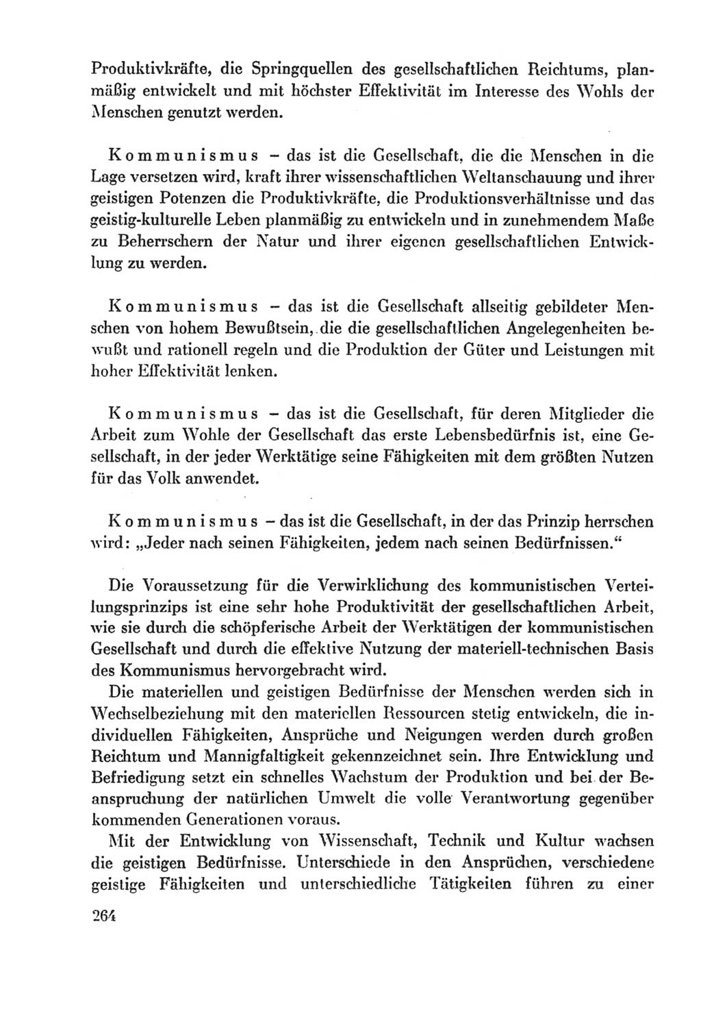 Protokoll der Verhandlungen des Ⅸ. Parteitages der Sozialistischen Einheitspartei Deutschlands (SED) [Deutsche Demokratische Republik (DDR)] 1976, Band 2, Seite 264 (Prot. Verh. Ⅸ. PT SED DDR 1976, Bd. 2, S. 264)