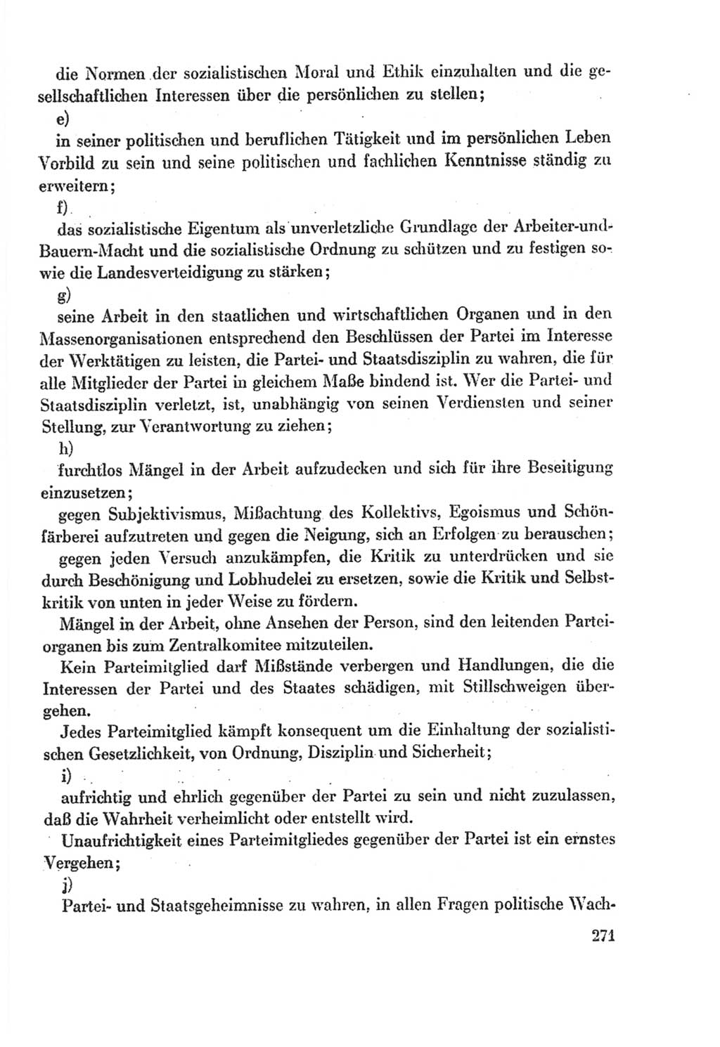 Protokoll der Verhandlungen des Ⅸ. Parteitages der Sozialistischen Einheitspartei Deutschlands (SED) [Deutsche Demokratische Republik (DDR)] 1976, Band 2, Seite 271 (Prot. Verh. Ⅸ. PT SED DDR 1976, Bd. 2, S. 271)