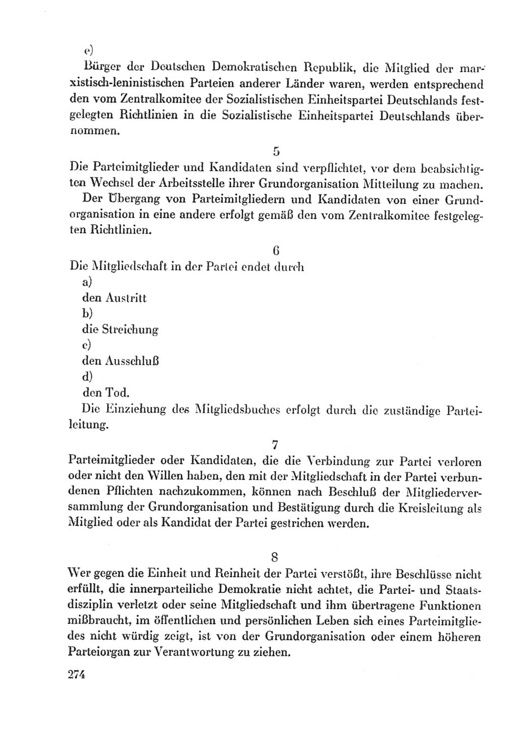 Protokoll der Verhandlungen des Ⅸ. Parteitages der Sozialistischen Einheitspartei Deutschlands (SED) [Deutsche Demokratische Republik (DDR)] 1976, Band 2, Seite 274 (Prot. Verh. Ⅸ. PT SED DDR 1976, Bd. 2, S. 274)