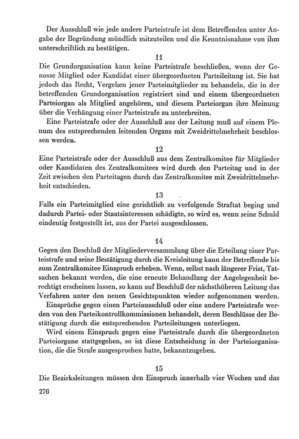 Protokoll der Verhandlungen des Ⅸ. Parteitages der Sozialistischen Einheitspartei Deutschlands (SED) [Deutsche Demokratische Republik (DDR)] 1976, Band 2, Seite 276 (Prot. Verh. Ⅸ. PT SED DDR 1976, Bd. 2, S. 276)